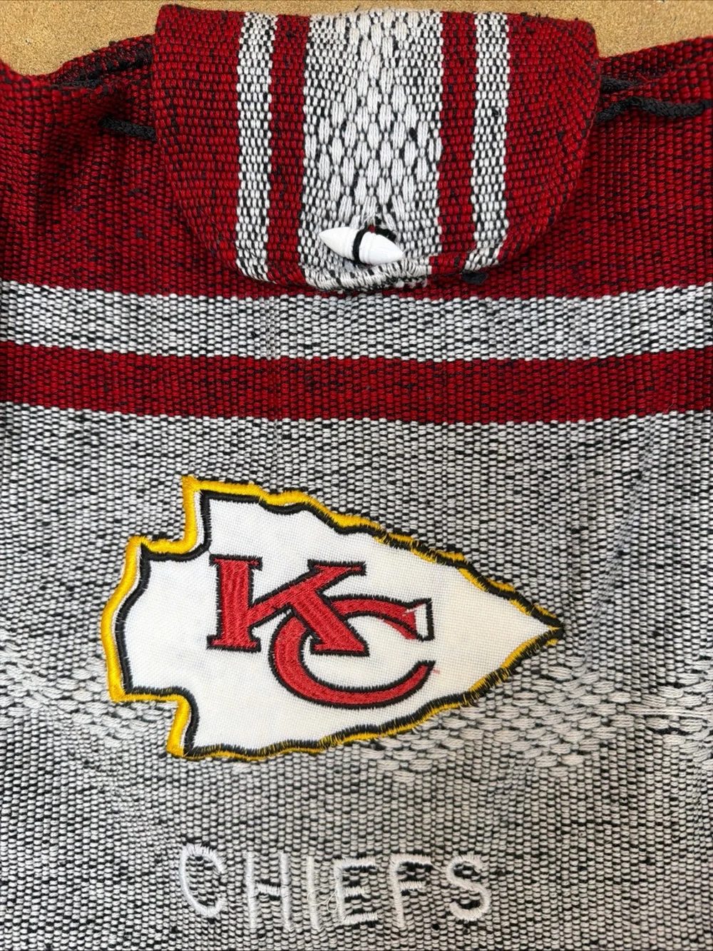 Kansas City Chiefs Southwestern Print Handmade Woven Aztec Pattern Backpack NFL